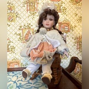 2 Samantha Collection Porcelain Vintage Dolls